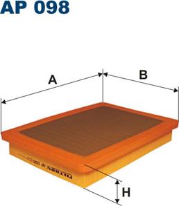 Filtron AP098 - Воздушный фильтр, двигатель unicars.by