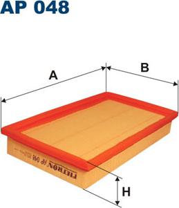 Filtron AP048 - Воздушный фильтр, двигатель unicars.by