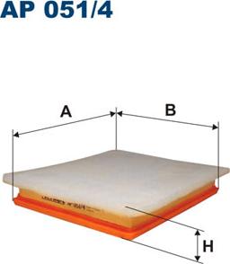 Filtron AP051/4 - Воздушный фильтр, двигатель unicars.by