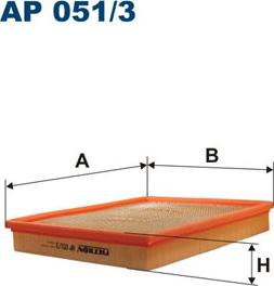 Filtron AP051/3 - Воздушный фильтр, двигатель unicars.by