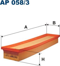 Filtron AP058/3 - Воздушный фильтр, двигатель unicars.by