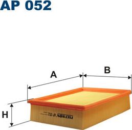 Filtron AP052 - Воздушный фильтр, двигатель unicars.by