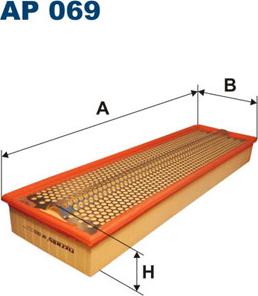 Filtron AP069 - Воздушный фильтр, двигатель unicars.by