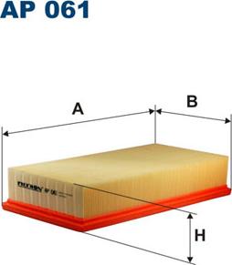Filtron AP061 - Воздушный фильтр, двигатель unicars.by