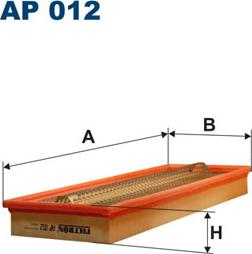 Filtron AP012 - Воздушный фильтр, двигатель unicars.by