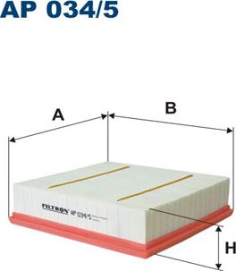 Filtron AP034/5 - Воздушный фильтр, двигатель unicars.by