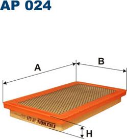 Filtron AP024 - Воздушный фильтр, двигатель unicars.by