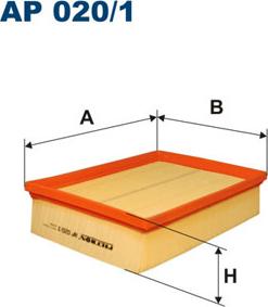 Filtron AP020/1 - Воздушный фильтр, двигатель unicars.by