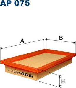 Filtron AP075 - Воздушный фильтр, двигатель unicars.by