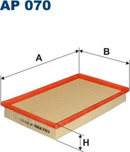 Filtron AP070 - Воздушный фильтр, двигатель unicars.by