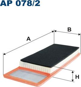 Filtron AP078/2 - Воздушный фильтр, двигатель unicars.by