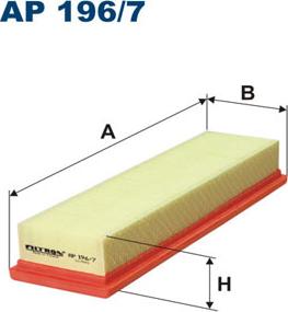 Filtron AP196/7 - Воздушный фильтр, двигатель unicars.by