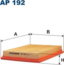 Filtron AP192 - Воздушный фильтр, двигатель unicars.by