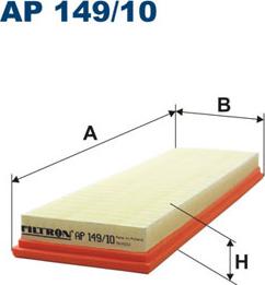 Filtron AP149/10 - Воздушный фильтр, двигатель unicars.by