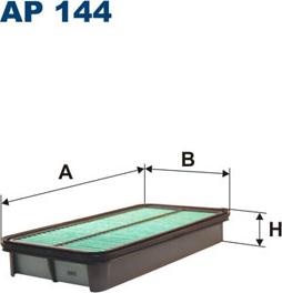 Filtron AP144 - Воздушный фильтр, двигатель unicars.by