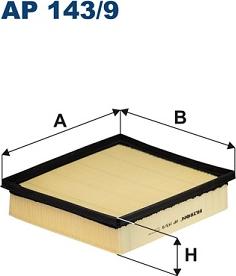 Filtron AP 143/9 - Воздушный фильтр, двигатель unicars.by