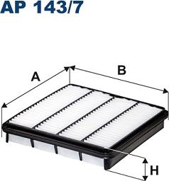 Filtron AP143/7 - Воздушный фильтр, двигатель unicars.by