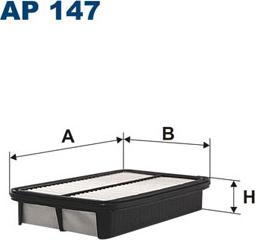 Filtron AP147 - Воздушный фильтр, двигатель unicars.by