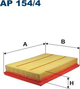 Filtron AP154/4 - Воздушный фильтр, двигатель unicars.by