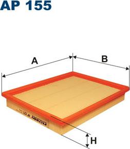 Filtron AP155 - Воздушный фильтр, двигатель unicars.by