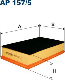 Filtron AP157/5 - Воздушный фильтр, двигатель unicars.by