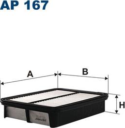 Filtron AP167 - Воздушный фильтр, двигатель unicars.by