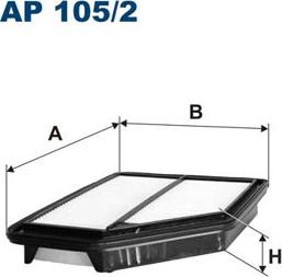 Filtron AP105/2 - Воздушный фильтр, двигатель unicars.by