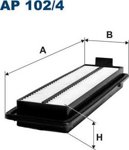 Filtron AP102/4 - Воздушный фильтр, двигатель unicars.by