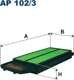 Filtron AP102/3 - Воздушный фильтр, двигатель unicars.by