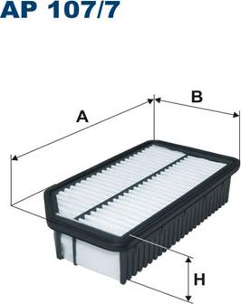 Filtron AP107/7 - Воздушный фильтр, двигатель unicars.by