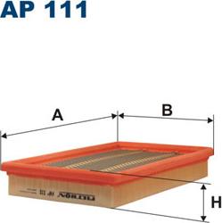 Filtron AP111 - Воздушный фильтр, двигатель unicars.by