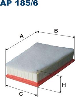 Filtron AP185/6 - Воздушный фильтр, двигатель unicars.by