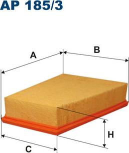 Filtron AP185/3 - Воздушный фильтр, двигатель unicars.by