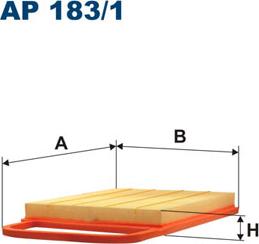 Filtron AP183/1 - Воздушный фильтр, двигатель unicars.by