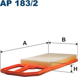 Filtron AP183/2 - Воздушный фильтр, двигатель unicars.by