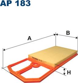 Filtron AP183 - Воздушный фильтр, двигатель unicars.by