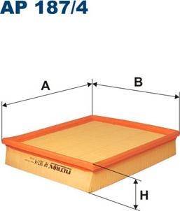 Filtron AP187/4 - Воздушный фильтр, двигатель unicars.by