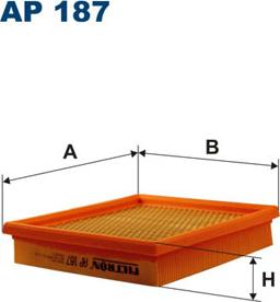 Filtron AP187 - Воздушный фильтр, двигатель unicars.by