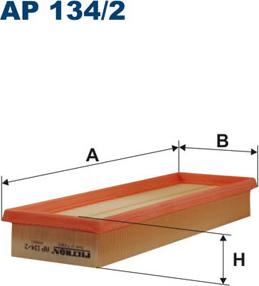 Filtron AP134/2 - Воздушный фильтр, двигатель unicars.by