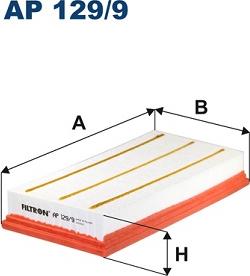 Filtron AP129/9 - Воздушный фильтр, двигатель unicars.by