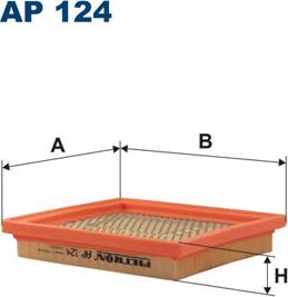 Filtron AP124 - Воздушный фильтр, двигатель unicars.by