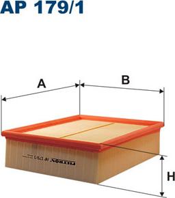 Filtron AP179/1 - Воздушный фильтр, двигатель unicars.by