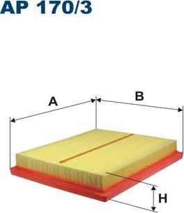 Filtron AP170/3 - Воздушный фильтр, двигатель unicars.by