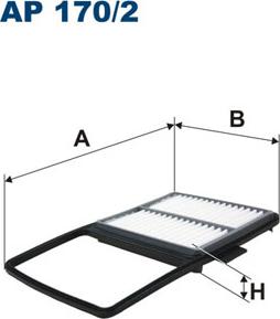 Filtron AP170/2 - Воздушный фильтр, двигатель unicars.by