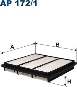 Filtron AP172/1 - Воздушный фильтр, двигатель unicars.by