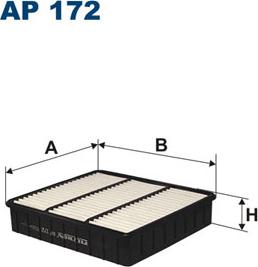 Filtron AP172 - Воздушный фильтр, двигатель unicars.by