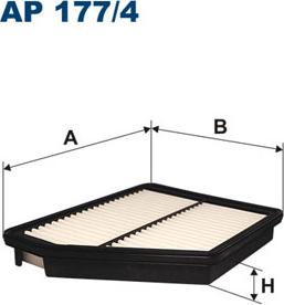 Filtron AP177/4 - Воздушный фильтр, двигатель unicars.by