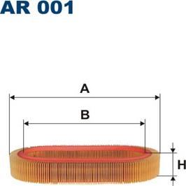 Filtron AR001 - Воздушный фильтр, двигатель unicars.by