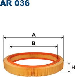 Filtron AR036 - Воздушный фильтр, двигатель unicars.by