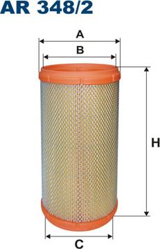 Filtron AR348/2 - Воздушный фильтр, двигатель unicars.by